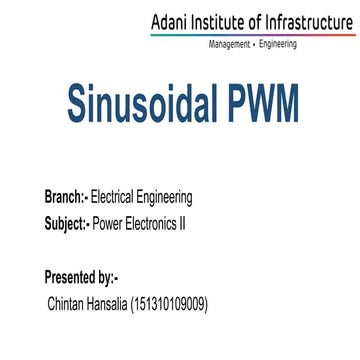 Sinusoidal pwm