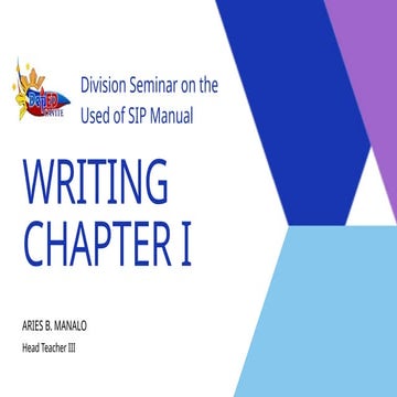 DEPED SIP-MANUAL-SEMINAR-CHAPTER-I..pptx
