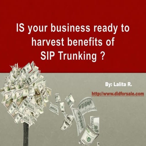Sip trunking-requirements