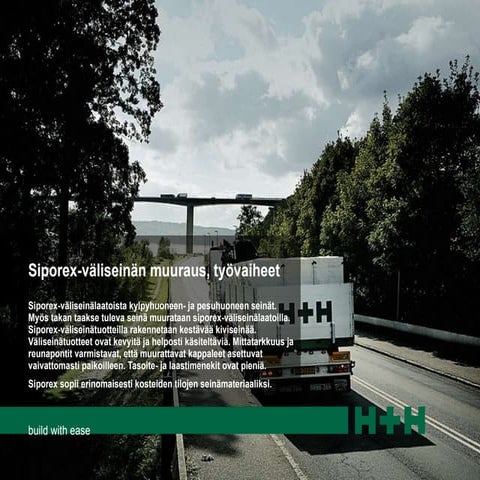 Siporex Väliseinän Muuraus