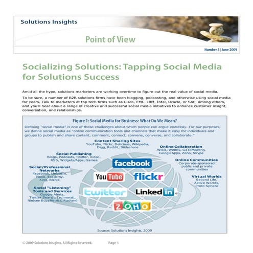 Socializing Solutions: Tapping Social Media for Solutions Success
