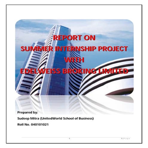 Project with Edelweiss Broking