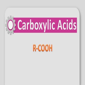 carboxylic acid  sem ii poc 1 