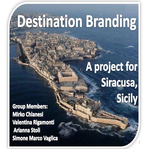 Destination Branding - A project for Siracusa
