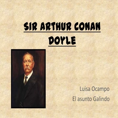 Sir arthur conan doyle