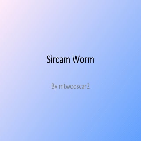 Sircam Worm