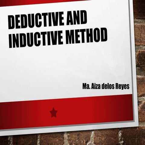inductive and deductive method