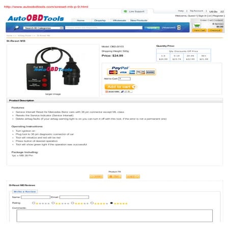 Si reset mb airbag fault codes reader