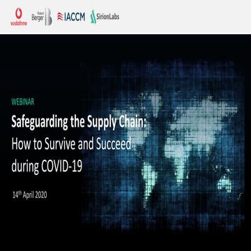 Safeguarding the Supply Chain: How to Survive and Succeed during COVID-19