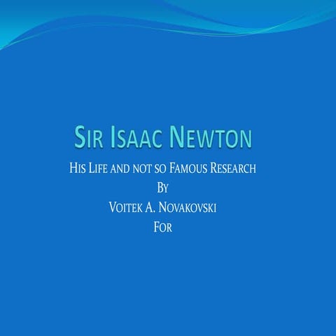 Sir isaac newton by v novakovski
