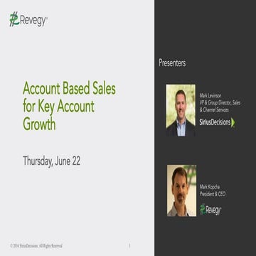 Account Based Sales for Key Account Growth