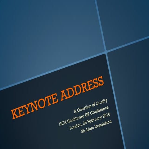 #HCAQofQ Sir Liam Donaldson