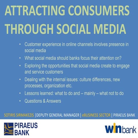 Attracting Consumers through Social Media