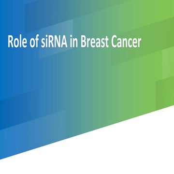 Small interfering RNA | PPTX