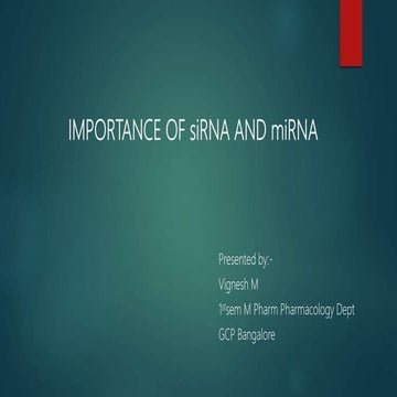 sirna and mirna