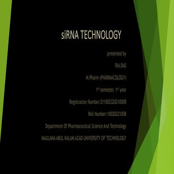 siRNA technology