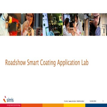 Sirris 2016 04-12 towards succesfull coating application-sirris