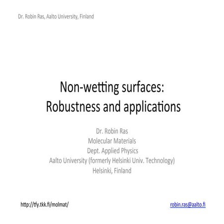 Sirris Smart Coating workshop - Easy-to-clean and Self cleaning Coatings - 19...