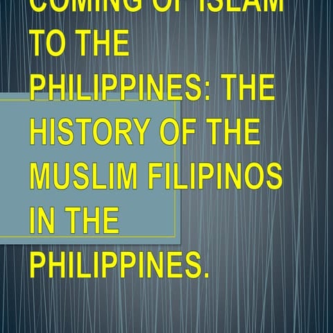 Tracing the coming of Islam to the Philippines-Chinese Centrist concept