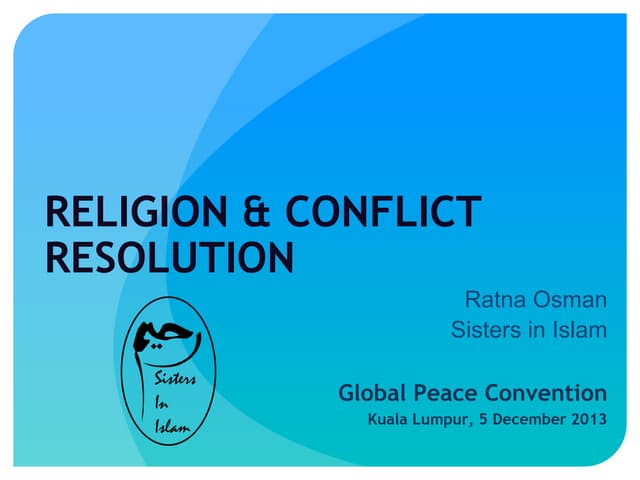 [Ms. Osman] Religion & Conflict Res...