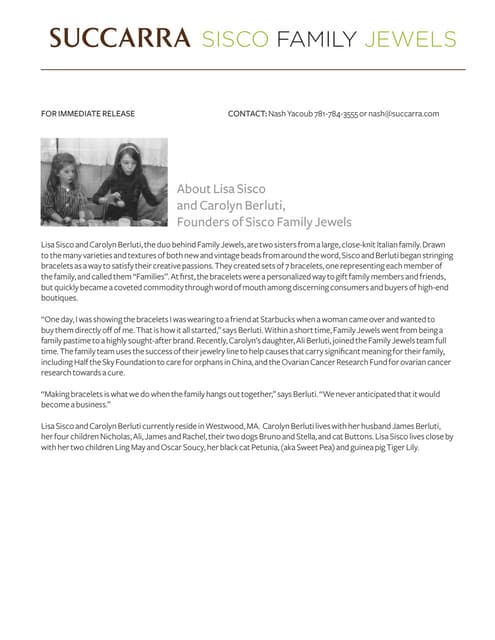 Sisco Family Jewels Bio