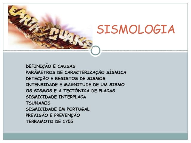 Sismologia