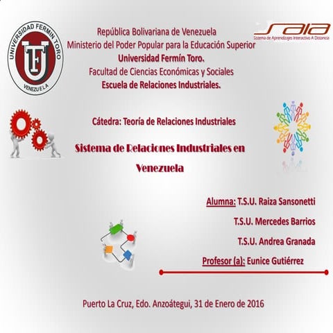 Sist. relaciones industriales en venezuela (completo)