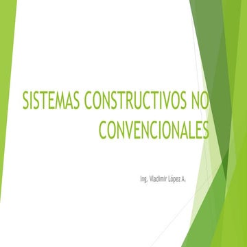 Sistemas constructivos no convencionales