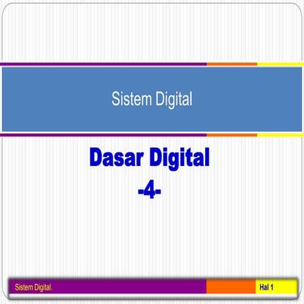Perkuliahan ke 4  Organisasi Arsitektur Komputer