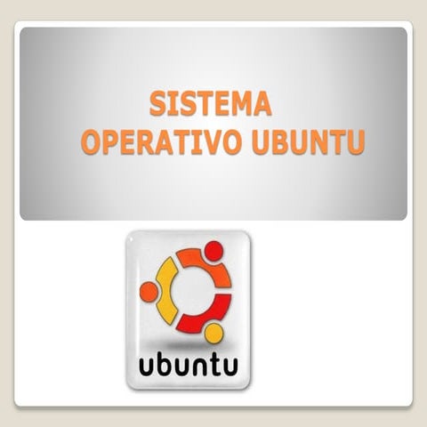 Sistema Operativo ubunto