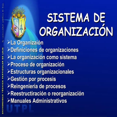 Sistema de Organización