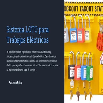 Sistema LOTO para Trabajos Eléctricos en general | PDF