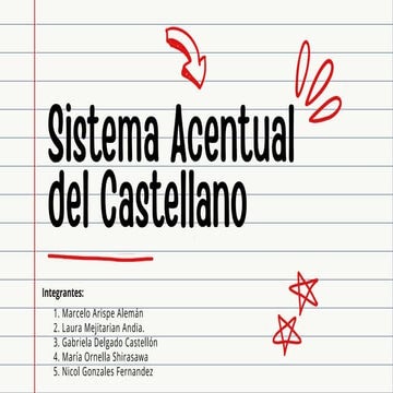Sistema Acentual del Castellano lenguaje