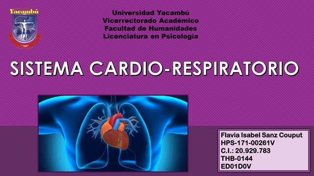 Sistema Cardio-Respiratorio