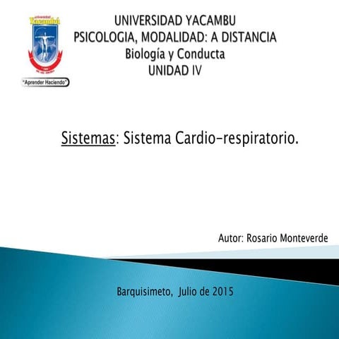 Sistema cardiorespiratorio