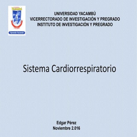 Sistema cardiorrespiratorio