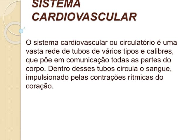 Sistema cardiovascular e sangue