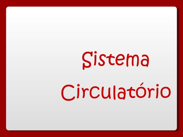 Sistema circulatorio powerpoint