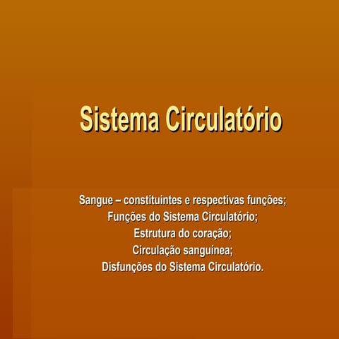  Sistema circulatório  andreia
