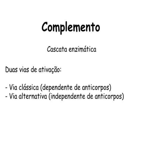 Sistema Complemento | PPT