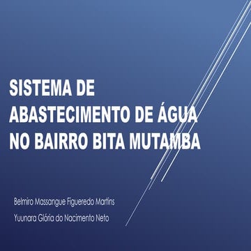 Sustainable Water Supply System Design for Bita Mutamba Neighborhood in ...