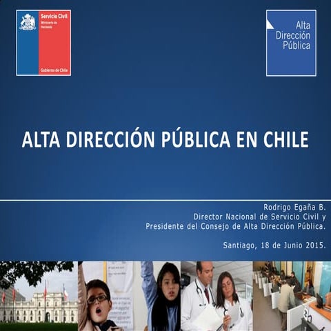 Visita Técnica ao Chile Alta Direção Pública no Chile. Rodrigo Egaña