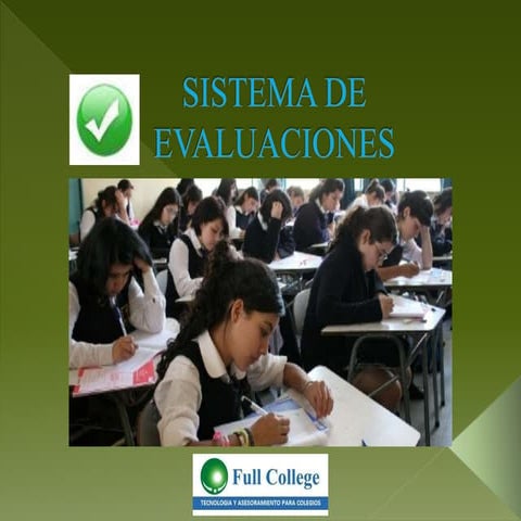 Sistema de evaluaciones