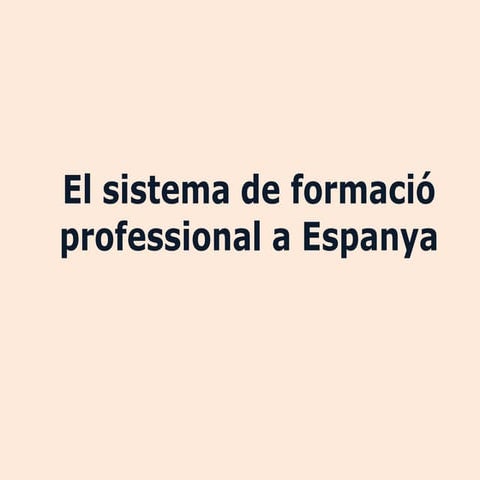 Sistema de fp a espanya