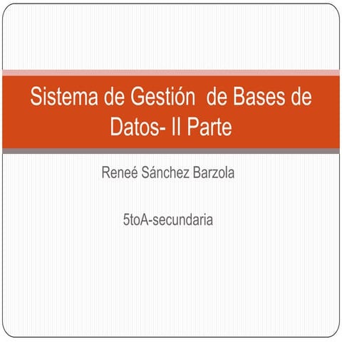 Bases de datos | PDF