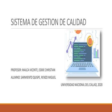 Sistema de gestion de calidad | PPTX