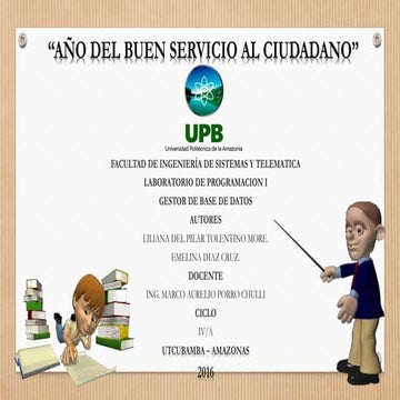 Sistema de gestor de base de datos