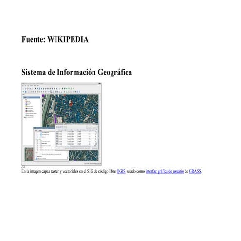 Sistema de información geográfica