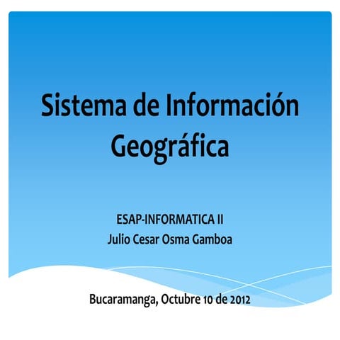 Sistema de información geográfica 