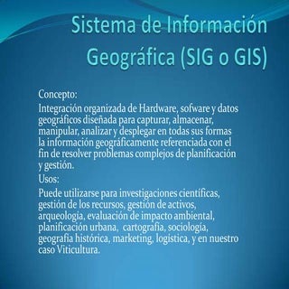 Sistema de información geográfica (...